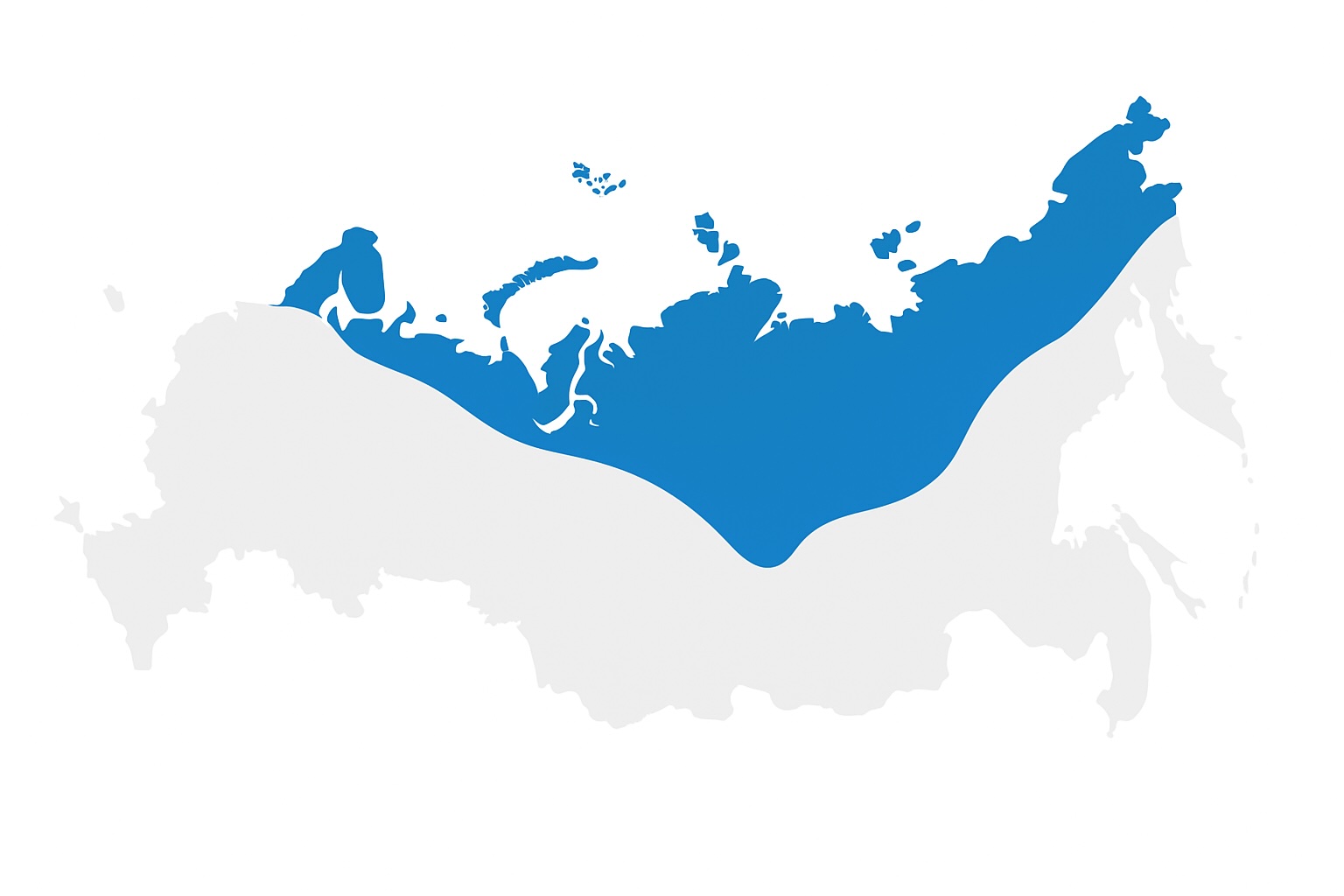 Карта вечной мерзлоты